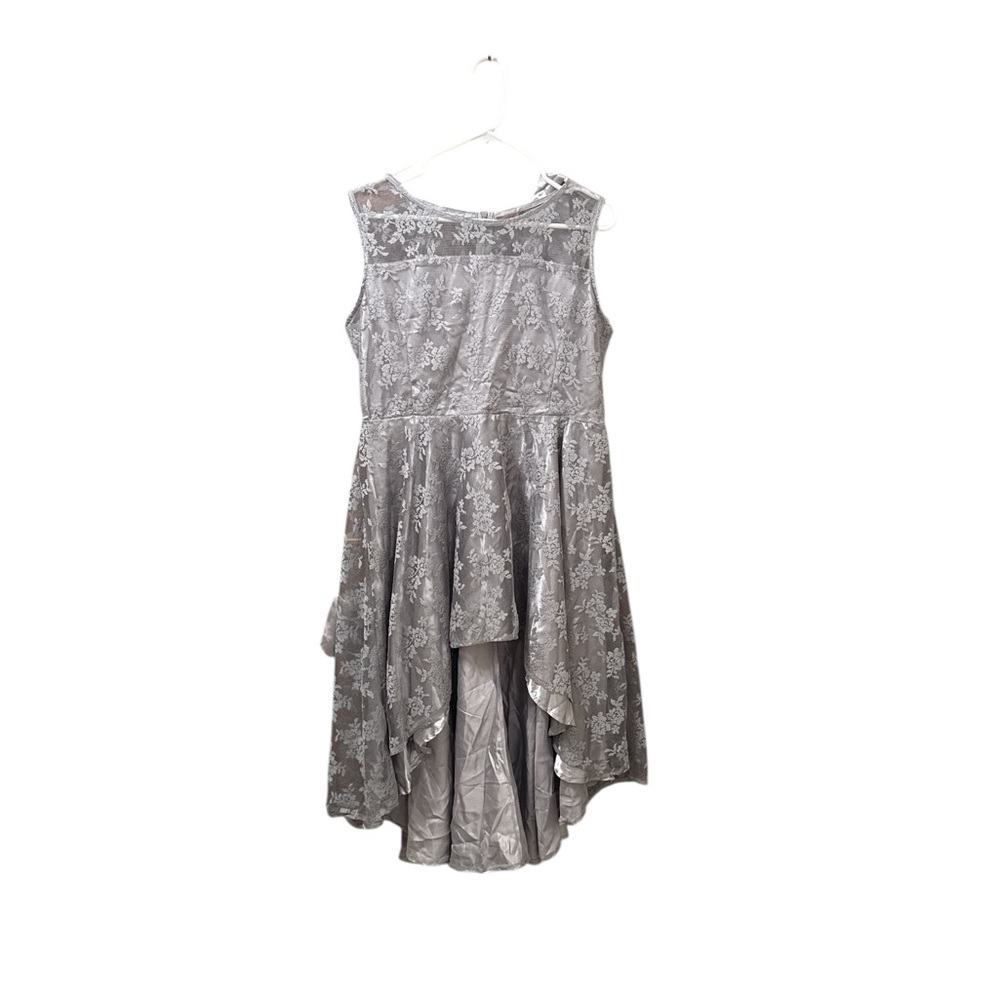 Elegant Asymmetrical Gray Dress